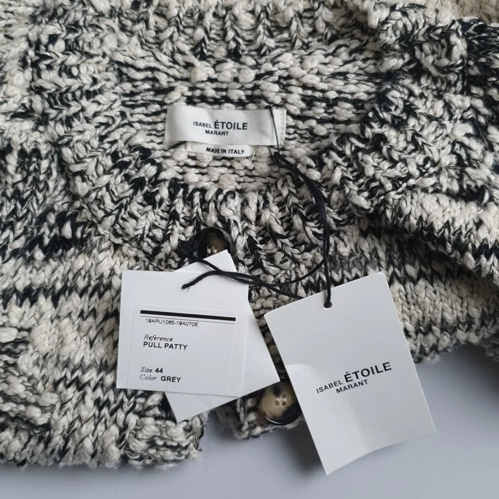 NWT Isabel Etoile Marant Blended Linen Pull Patty Sweater